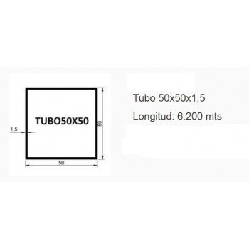 TUBO 50 X 50